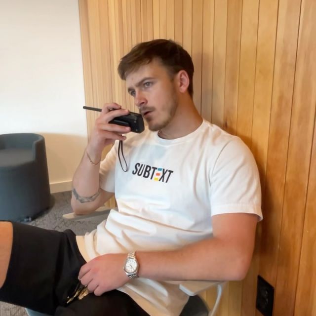 Are we playing with the walki talkies or actually using them for move in?